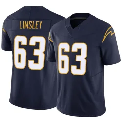 Men's Corey Linsley Los Angeles Chargers No.63 Limited Vapor F.U.S.E. Jersey - Navy