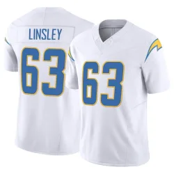 Men's Corey Linsley Los Angeles Chargers No.63 Limited Vapor F.U.S.E. Jersey - White