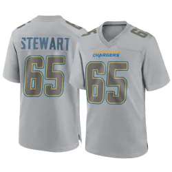 Men's Corey Stewart Los Angeles Chargers No.65 Game Atmosphere Fashion Jersey - Gray
