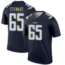Men's Corey Stewart Los Angeles Chargers No.65 Legend Jersey - Navy