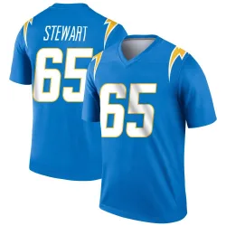 Men's Corey Stewart Los Angeles Chargers No.65 Legend Powder Jersey - Blue
