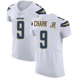 Men's DJ Chark Jr. Los Angeles Chargers No.9 Elite Vapor Untouchable Jersey - White