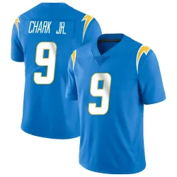Men's DJ Chark Jr. Los Angeles Chargers No.9 Limited Powder Vapor Untouchable Alternate Jersey - Blue