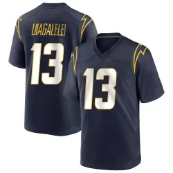 Men's DJ Uiagalelei Los Angeles Chargers No.13 Game Team Color Jersey - Navy