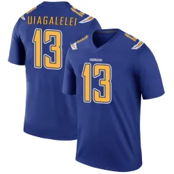 Men's DJ Uiagalelei Los Angeles Chargers No.13 Legend Color Rush Jersey - Royal