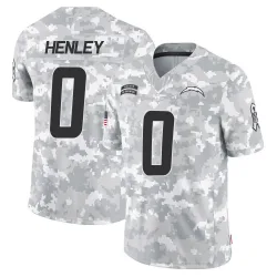 Men's Daiyan Henley Los Angeles Chargers No.0 Limited 2024 Salute to Service Jersey - Arctic Camo