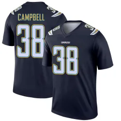 Men's Dalevon Campbell Los Angeles Chargers No.38 Legend Jersey - Navy