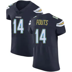 Men's Dan Fouts Los Angeles Chargers No.14 Elite Team Color Vapor Untouchable Jersey - Navy Blue