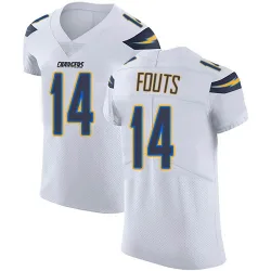 Men's Dan Fouts Los Angeles Chargers No.14 Elite Vapor Untouchable Jersey - White