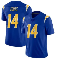 Men's Dan Fouts Los Angeles Chargers No.14 Limited 2nd Alternate Vapor Jersey - Royal