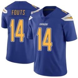 Men's Dan Fouts Los Angeles Chargers No.14 Limited Color Rush Vapor Untouchable Jersey - Royal