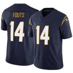 Men's Dan Fouts Los Angeles Chargers No.14 Limited Vapor F.U.S.E. Jersey - Navy