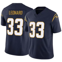 Men's Deane Leonard Los Angeles Chargers No.33 Limited Vapor F.U.S.E. Jersey - Navy