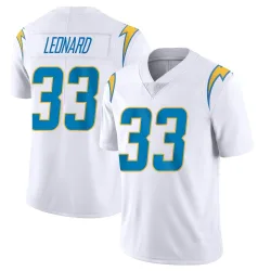 Men's Deane Leonard Los Angeles Chargers No.33 Limited Vapor Untouchable Jersey - White
