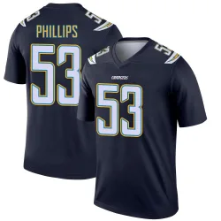 Men's Del'Shawn Phillips Los Angeles Chargers No.53 Legend Jersey - Navy