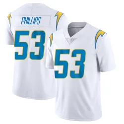 Men's Del'Shawn Phillips Los Angeles Chargers No.53 Limited Vapor Untouchable Jersey - White
