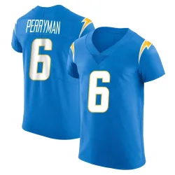 Men's Denzel Perryman Los Angeles Chargers No.6 Elite Alternate Vapor Untouchable Jersey - Blue