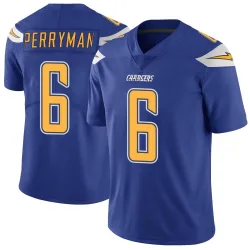 Men's Denzel Perryman Los Angeles Chargers No.6 Limited Color Rush Vapor Untouchable Jersey - Royal