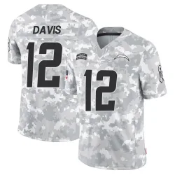 Men's Derius Davis Los Angeles Chargers No.12 Limited 2024 Salute to Service Jersey - Arctic Camo