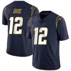 Men's Derius Davis Los Angeles Chargers No.12 Limited Team Color Vapor Untouchable Jersey - Navy