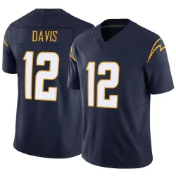 Men's Derius Davis Los Angeles Chargers No.12 Limited Vapor F.U.S.E. Jersey - Navy