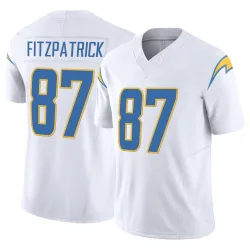 Men's Dez Fitzpatrick Los Angeles Chargers No.87 Limited Vapor F.U.S.E. Jersey - White
