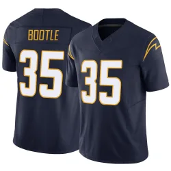 Men's Dicaprio Bootle Los Angeles Chargers No.35 Limited Vapor F.U.S.E. Jersey - Navy
