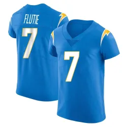 Men's Doug Flutie Los Angeles Chargers No.7 Elite Alternate Vapor Untouchable Jersey - Blue