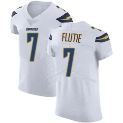 Men's Doug Flutie Los Angeles Chargers No.7 Elite Vapor Untouchable Jersey - White