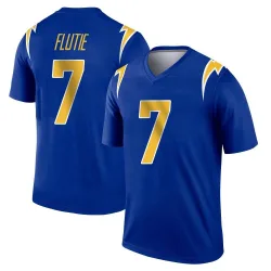 Men's Doug Flutie Los Angeles Chargers No.7 Legend 2nd Alternate Jersey - Royal