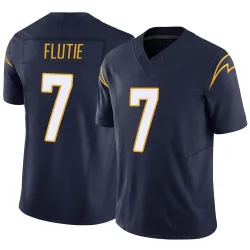 Men's Doug Flutie Los Angeles Chargers No.7 Limited Vapor F.U.S.E. Jersey - Navy