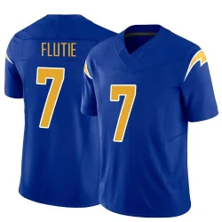 Men's Doug Flutie Los Angeles Chargers No.7 Limited Vapor F.U.S.E. Jersey - Royal