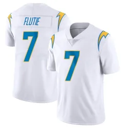 Men's Doug Flutie Los Angeles Chargers No.7 Limited Vapor Untouchable Jersey - White