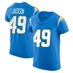 Men's Eddie Jackson Los Angeles Chargers No.49 Elite Alternate Vapor Untouchable Jersey - Blue