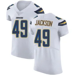 Men's Eddie Jackson Los Angeles Chargers No.49 Elite Vapor Untouchable Jersey - White
