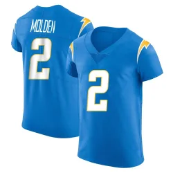 Men's Elijah Molden Los Angeles Chargers No.2 Elite Alternate Vapor Untouchable Jersey - Blue