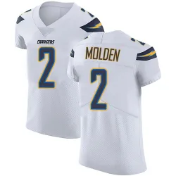 Men's Elijah Molden Los Angeles Chargers No.2 Elite Vapor Untouchable Jersey - White