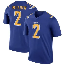Men's Elijah Molden Los Angeles Chargers No.2 Legend Color Rush Jersey - Royal