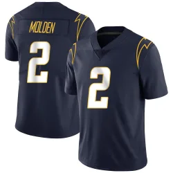 Men's Elijah Molden Los Angeles Chargers No.2 Limited Team Color Vapor Untouchable Jersey - Navy