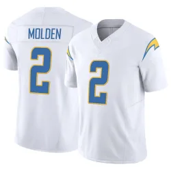 Men's Elijah Molden Los Angeles Chargers No.2 Limited Vapor F.U.S.E. Jersey - White
