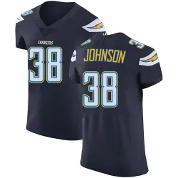 Men's Emany Johnson Los Angeles Chargers No.38 Elite Team Color Vapor Untouchable Jersey - Navy Blue