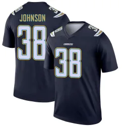 Men's Emany Johnson Los Angeles Chargers No.38 Legend Jersey - Navy