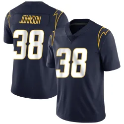 Men's Emany Johnson Los Angeles Chargers No.38 Limited Team Color Vapor Untouchable Jersey - Navy