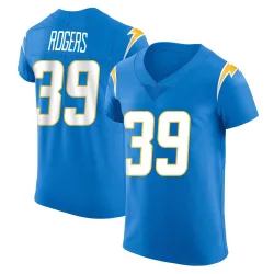 Men's Eric Rogers Los Angeles Chargers No.39 Elite Alternate Vapor Untouchable Jersey - Blue