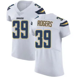 Men's Eric Rogers Los Angeles Chargers No.39 Elite Vapor Untouchable Jersey - White