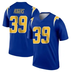 Men's Eric Rogers Los Angeles Chargers No.39 Legend 2nd Alternate Jersey - Royal