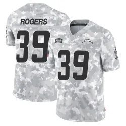 Men's Eric Rogers Los Angeles Chargers No.39 Limited 2024 Salute to Service Jersey - Arctic Camo