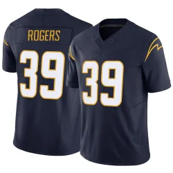 Men's Eric Rogers Los Angeles Chargers No.39 Limited Vapor F.U.S.E. Jersey - Navy