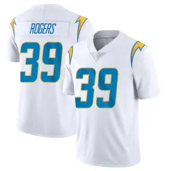 Men's Eric Rogers Los Angeles Chargers No.39 Limited Vapor Untouchable Jersey - White