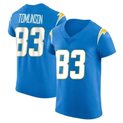Men's Eric Tomlinson Los Angeles Chargers No.83 Elite Alternate Vapor Untouchable Jersey - Blue